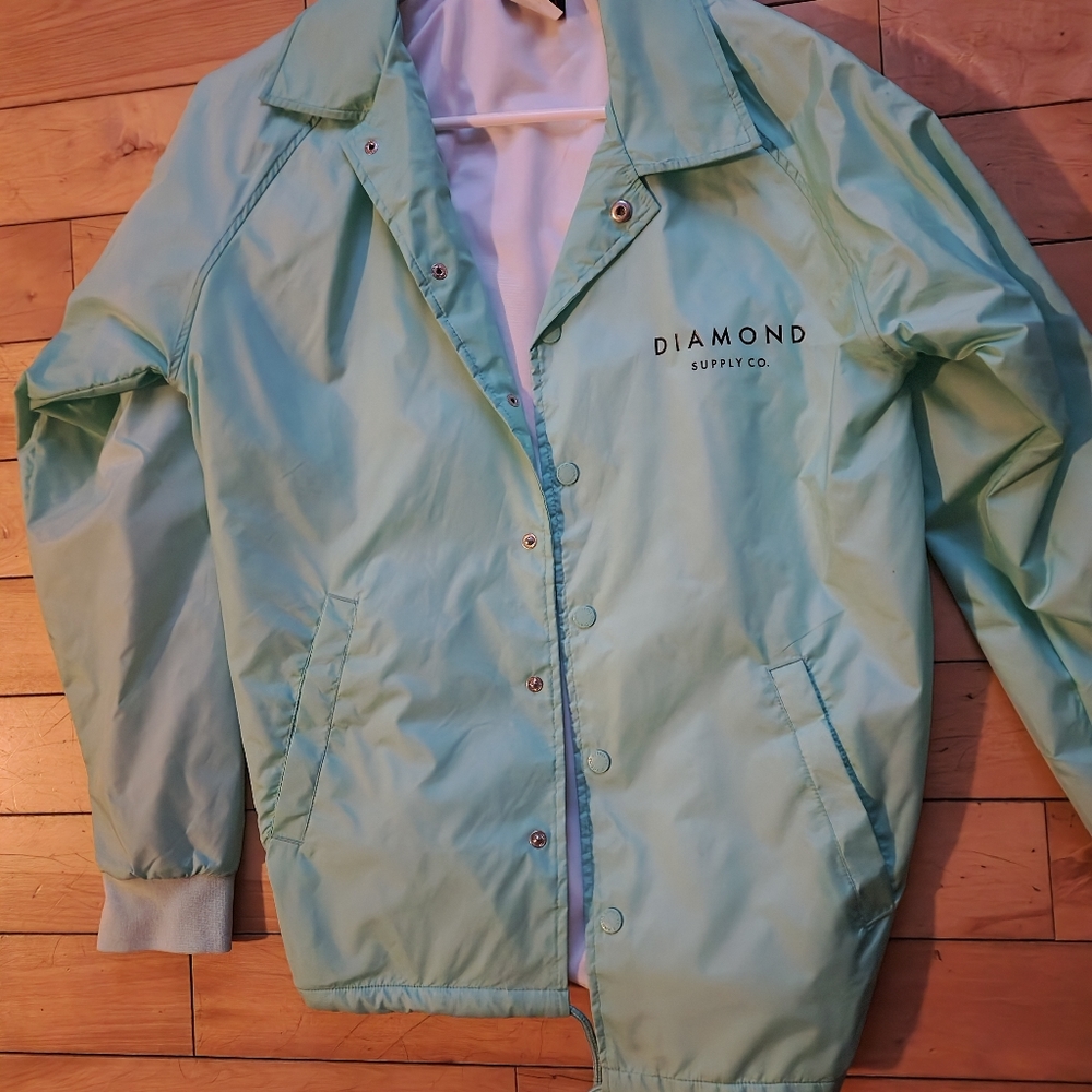 Men's small diamond wind breaker